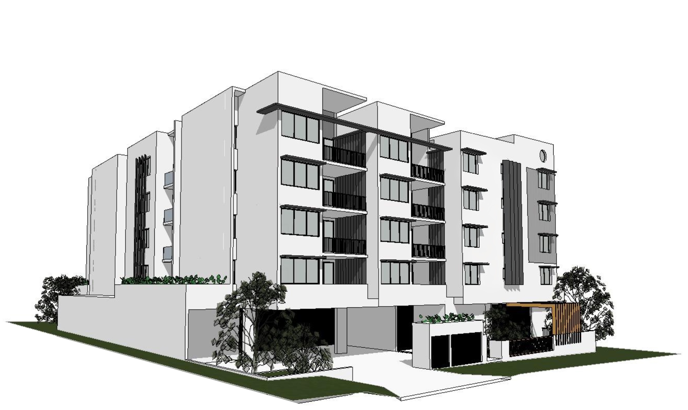 Architectural rendering of a forthcoming residential apartment building